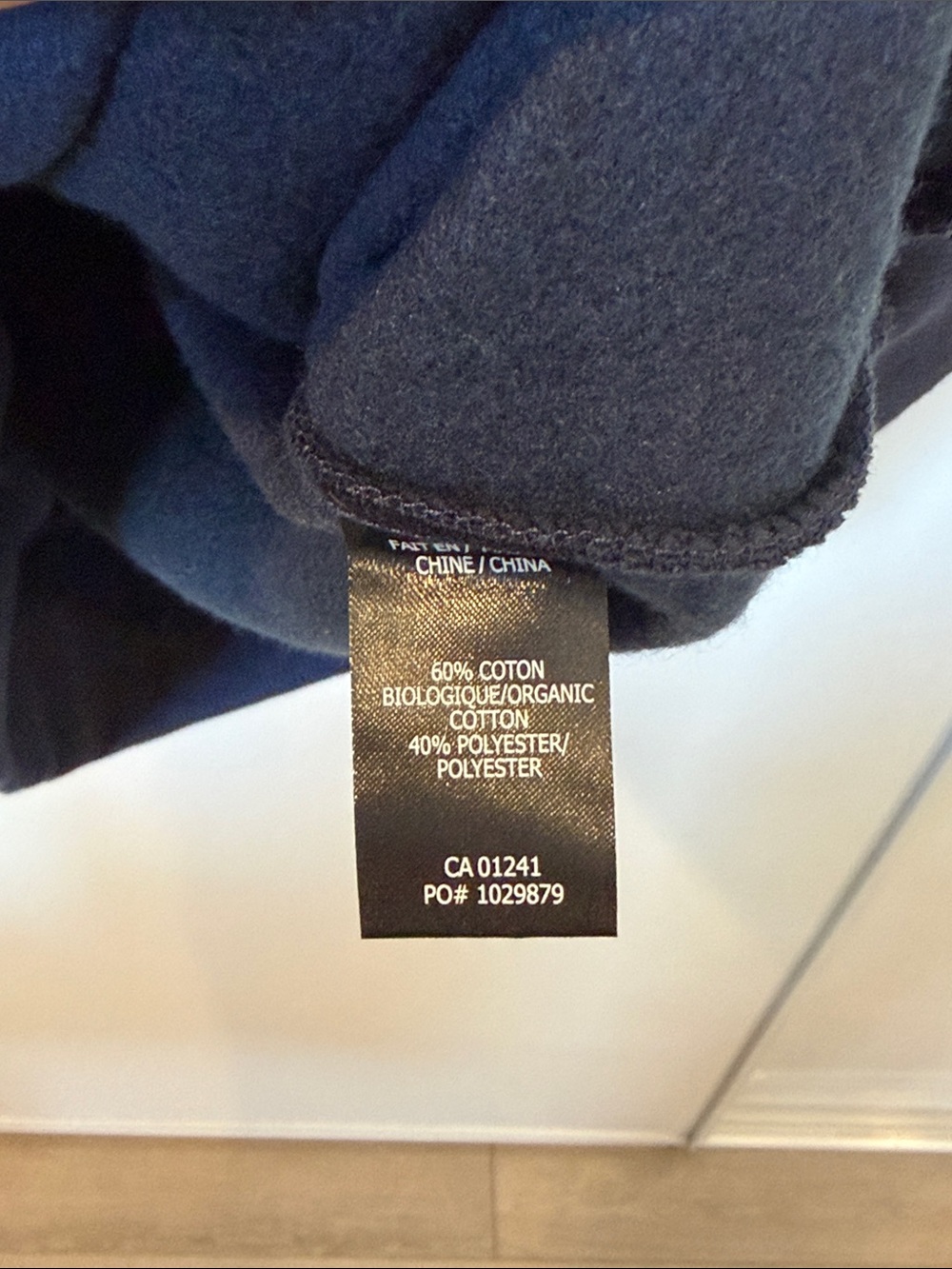 Revelstoke Men's Navy Crewneck with Mountain Village Graphic - Picture 6 of 6